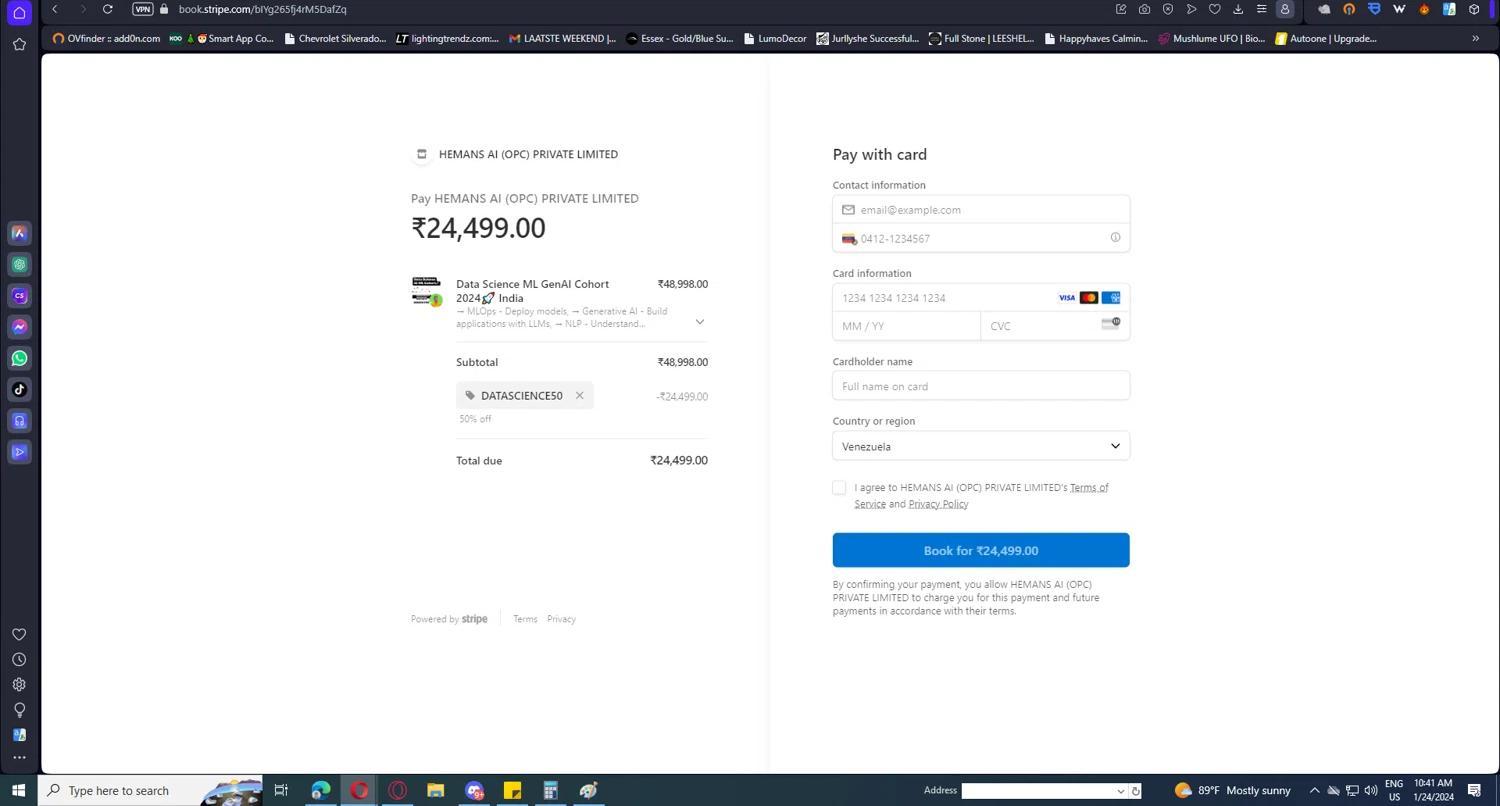 How to apply Stripe coupon code